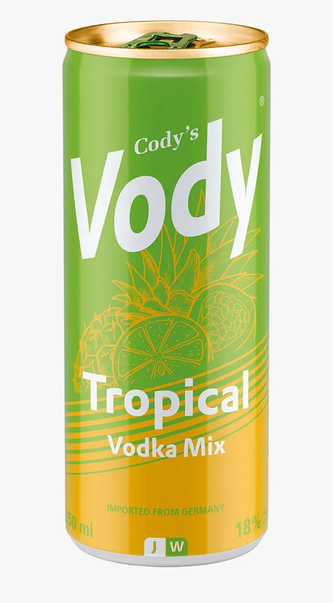Vody Tropical Vodka Mix 250ml
